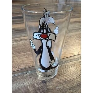 Vtg 1973 Looney Tunes Pepsi Glass Sylvester The Cat Collectible Warner Bros.